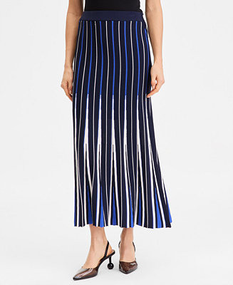 Women's Multi-Stripe Sweater Skirt, Macy's Exclusive | Macy's