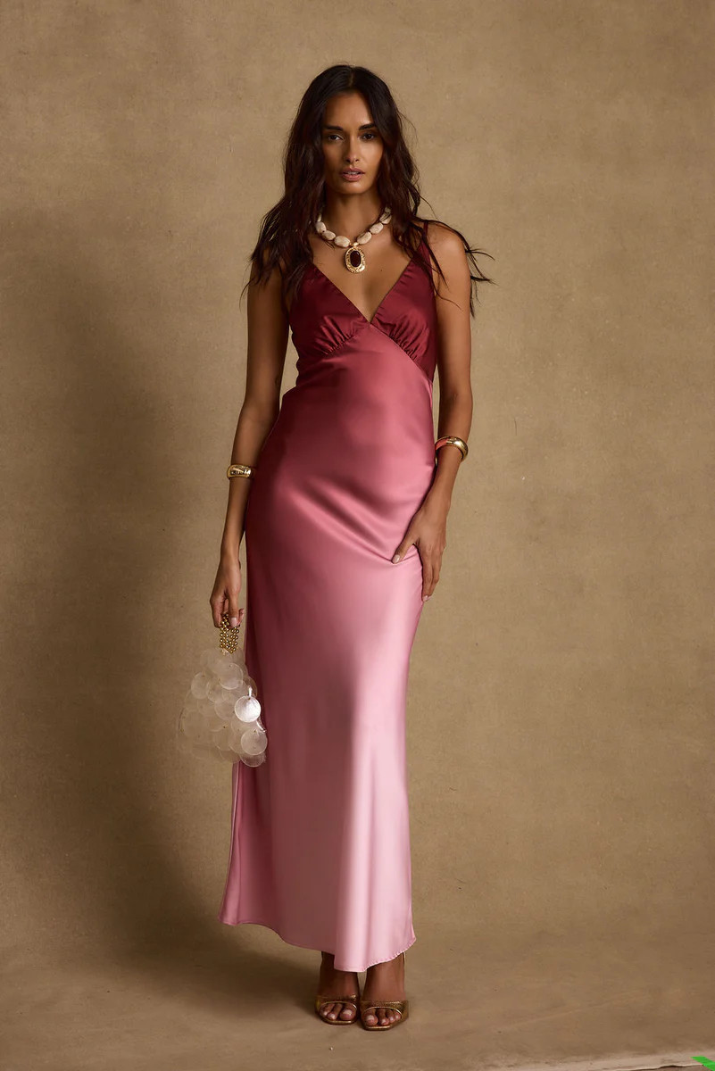 Mirabella Mulberry Ombre Maxi Dress | 12th Tribe