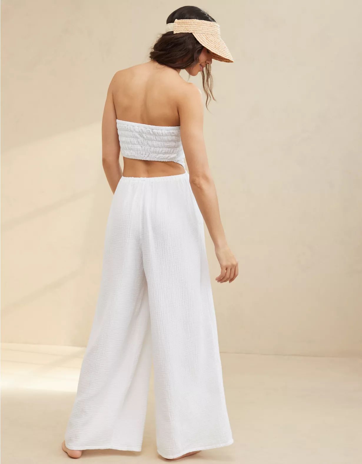 Aerie Pool-To-Party Strapless Jumpsuit | Aerie
