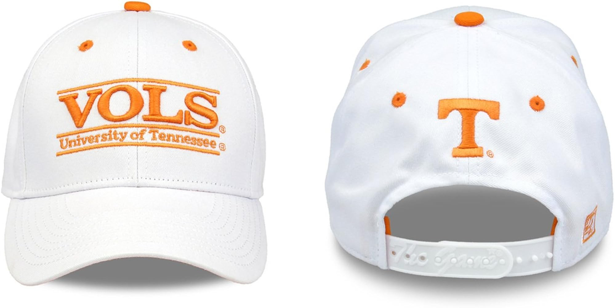 The Game NCAA Tennessee Volunteers Unisex NCAA bar Design Hat, White, Adjustable, One Size | Amazon (US)