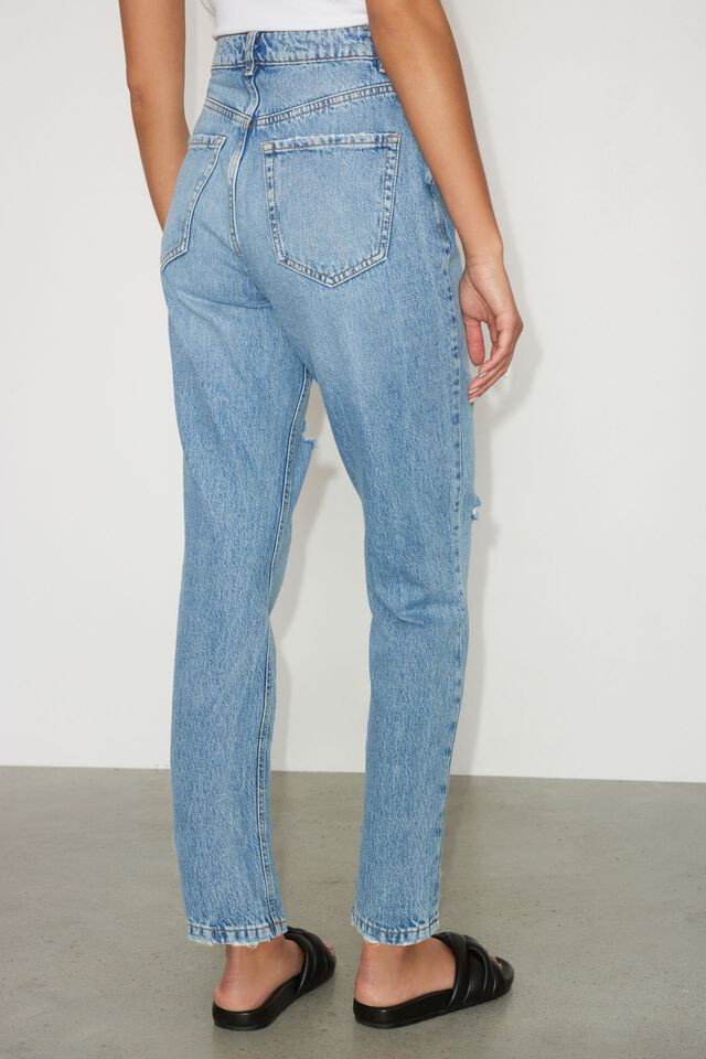Claudia Distressed Mom Jeans | Dynamite Clothing
