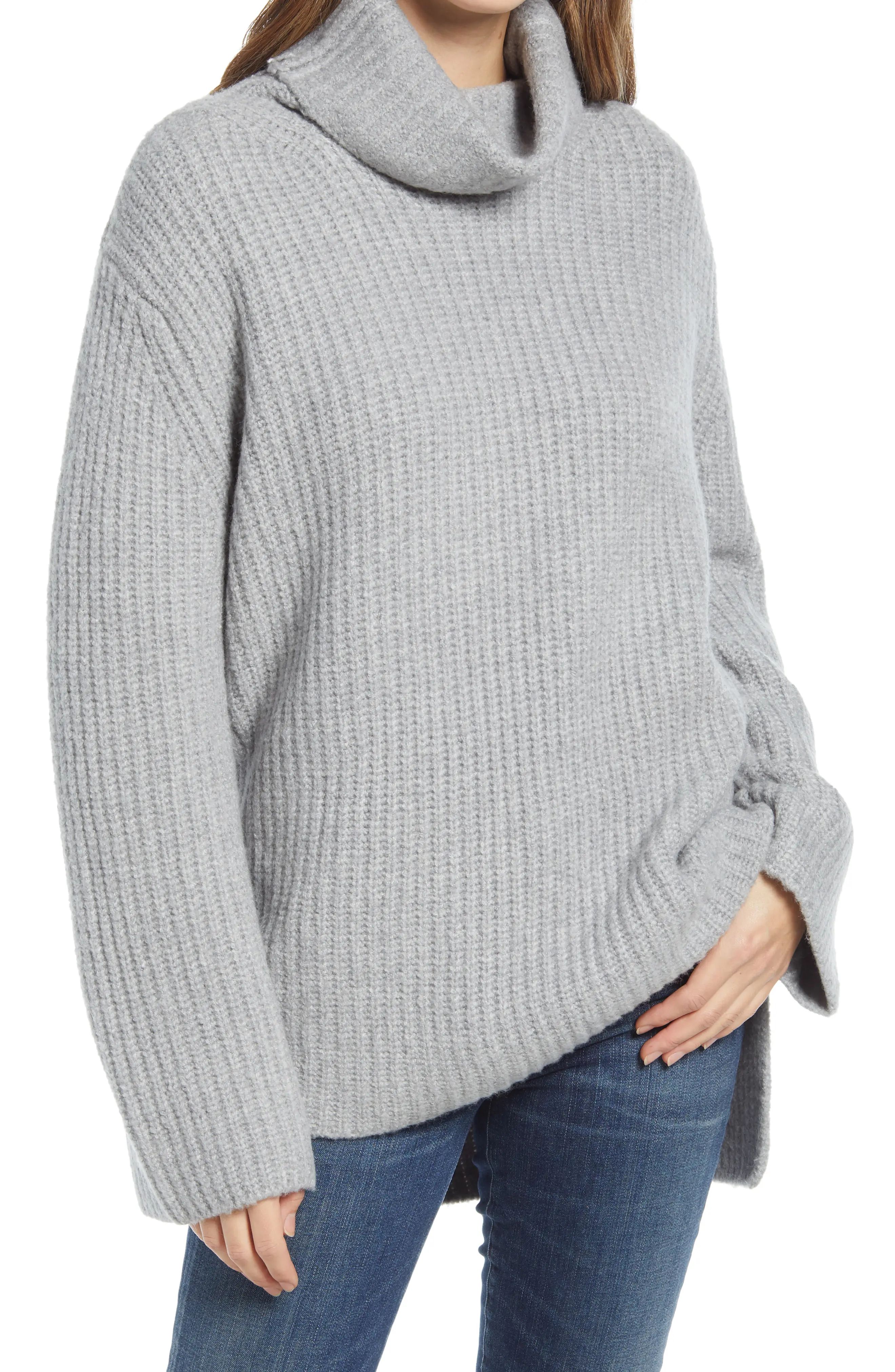 Women's Nordstrom Cozy Turtleneck Sweater, Size X-Small - Grey | Nordstrom