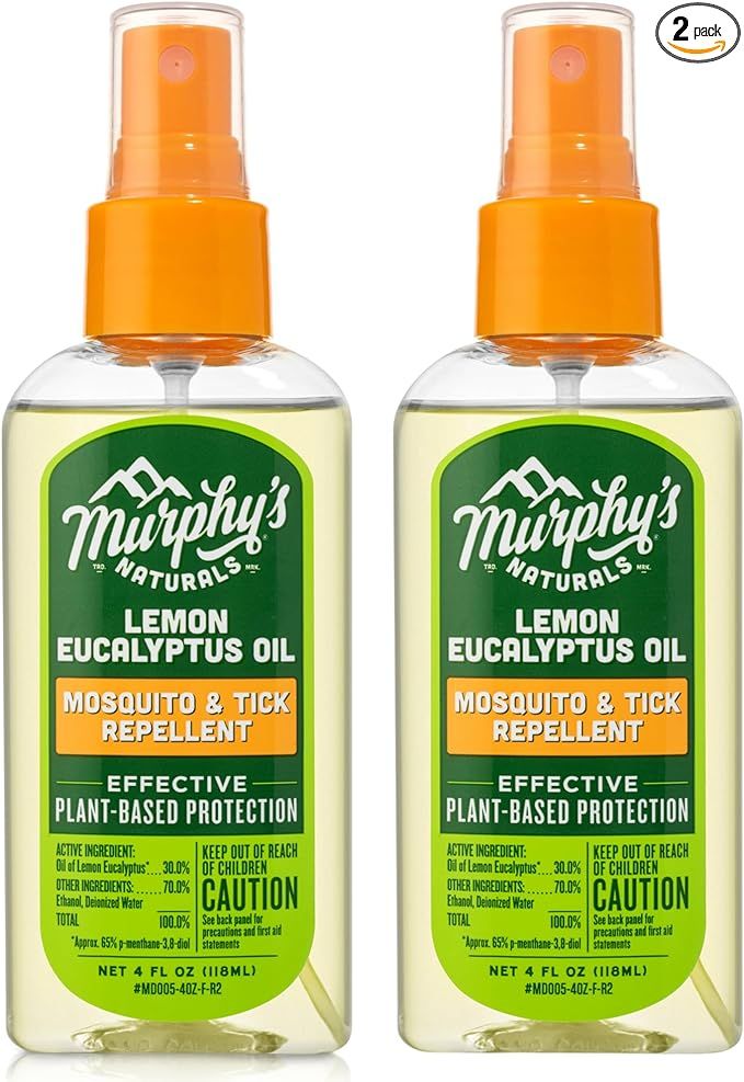 Murphy's Naturals Lemon Eucalyptus Oil Insect Repellent Spray | DEET-Free, Plant-Based | Mosquito... | Amazon (US)