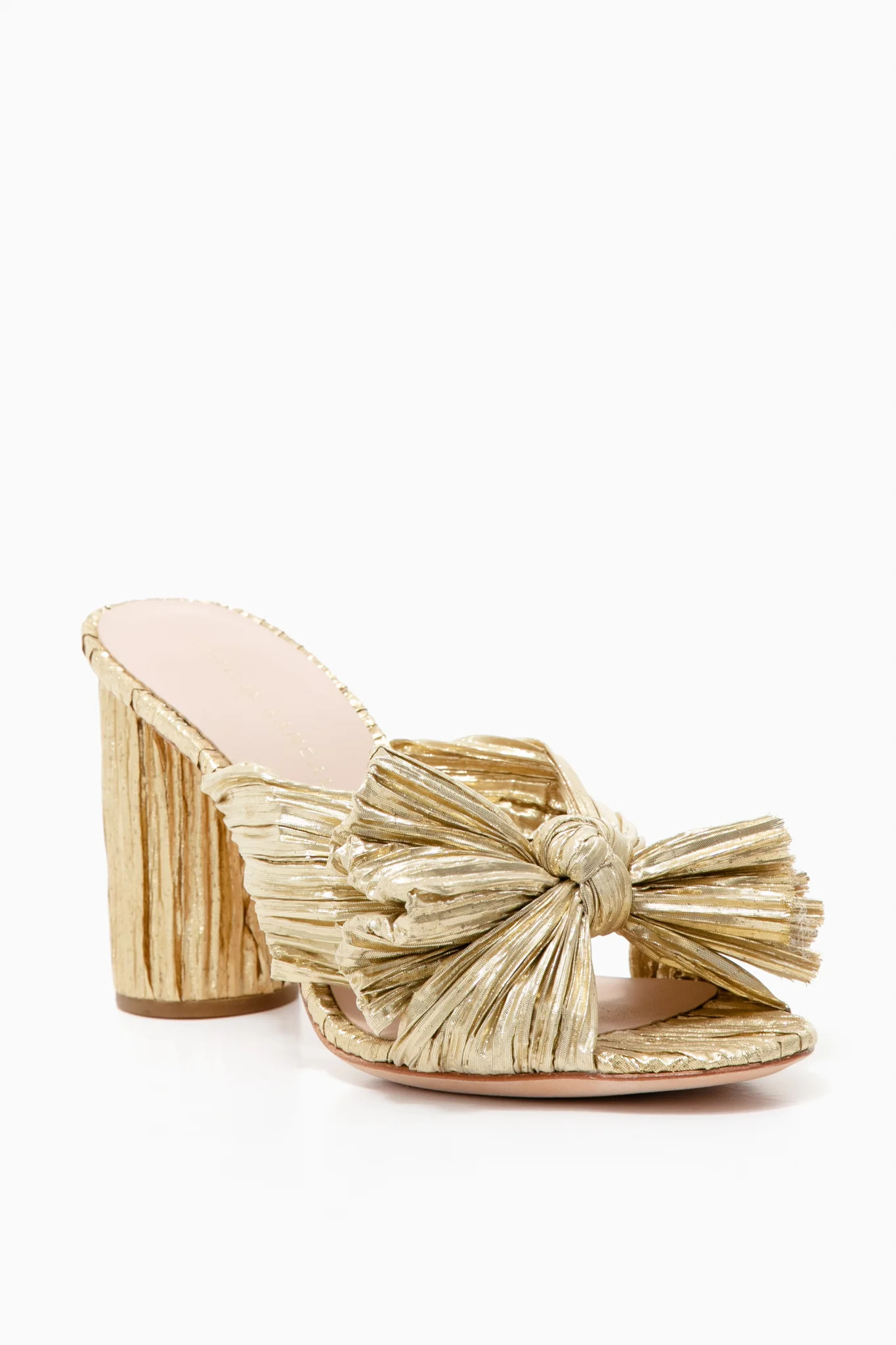 Gold Penny Knot Mules 
                Loeffler Randall | Tuckernuck (US)