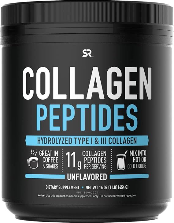 Collagen Peptides Powder by Sports Research | Hair, Skin, Nails & Joint Support from Type I & III... | Amazon (US)