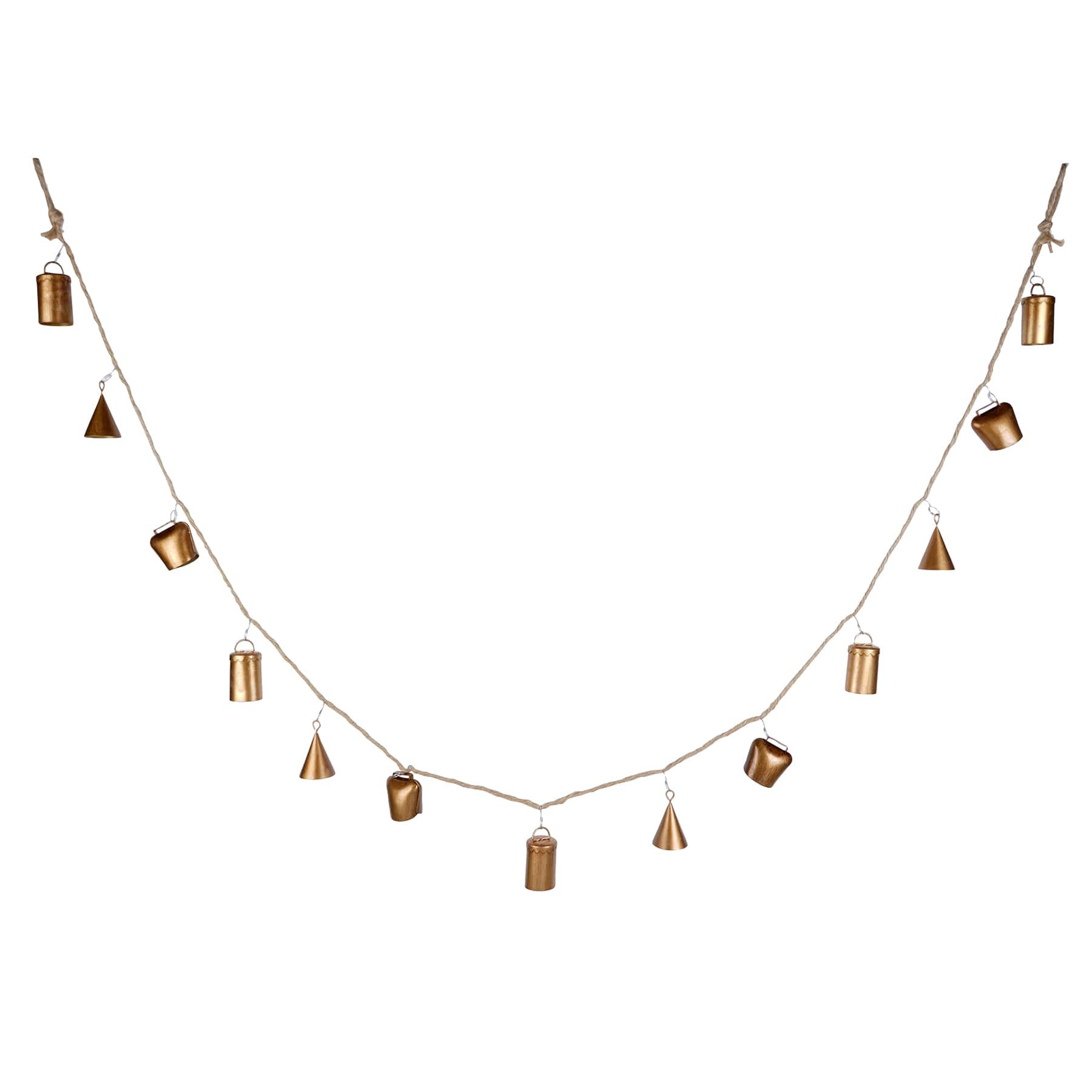 6ft. Gold Bell Shapes Garland by Ashland®-Christmas Garland, Ribbon, and Trimming | Walmart (US)