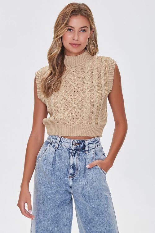 Mock Neck Sweater Vest | Forever 21 (US)