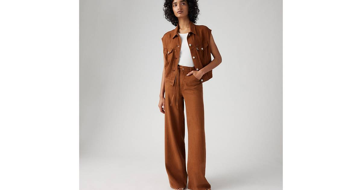 Xl Baggy Straight Linen Blend Women's Pants | Levi's US