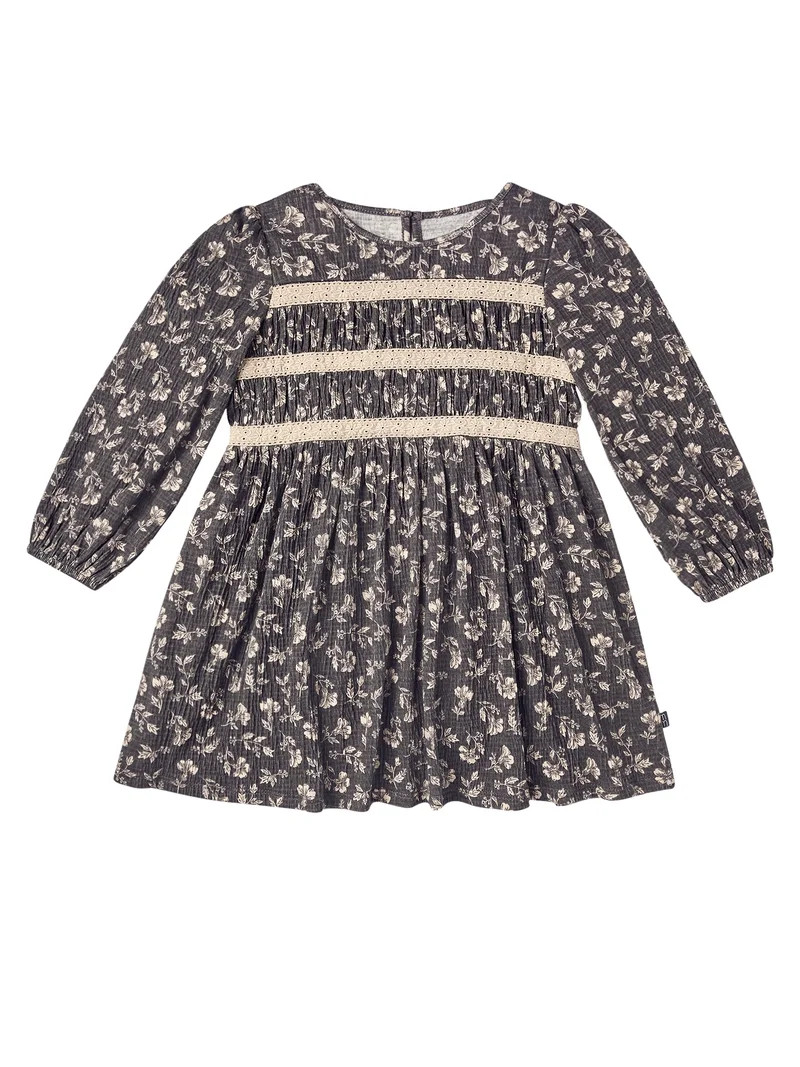 Modern Moments by Gerber Toddler Girl Smocked Bodice Dress, 12 Months - 5T | Walmart (US)