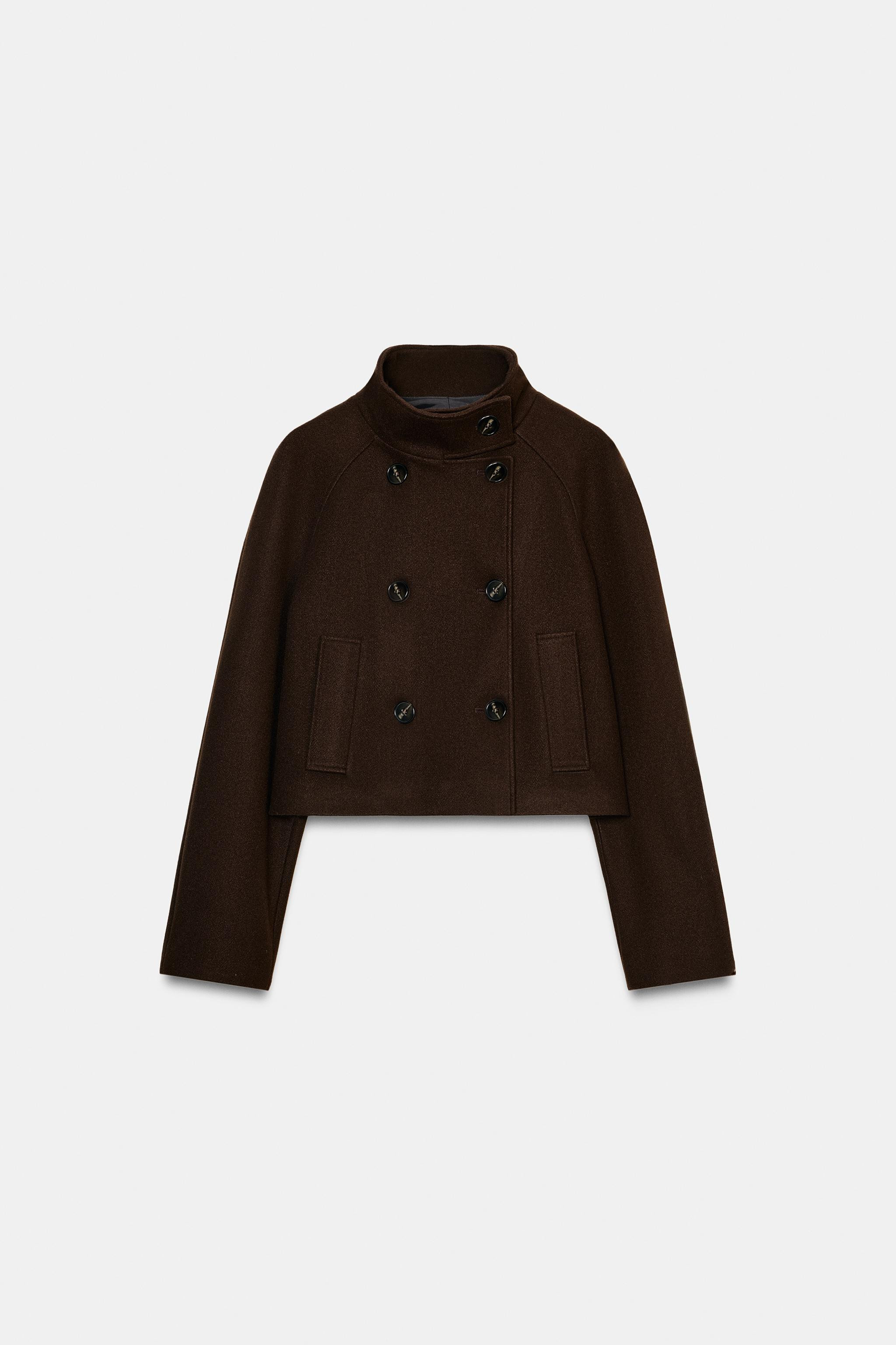 SHORT HIGH COLLAR JACKET | Zara US