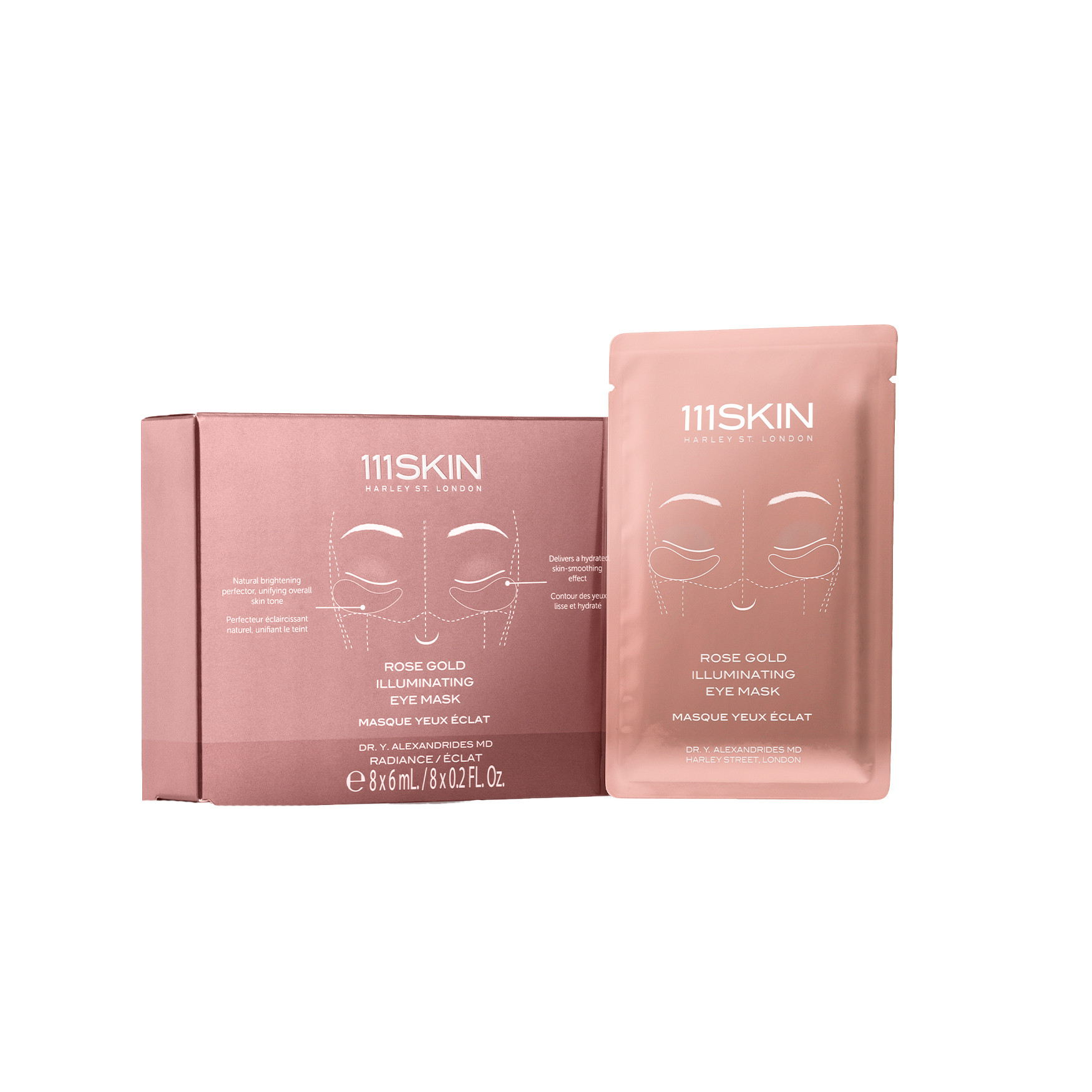 Rose Gold Illuminating Eye Mask box | Space NK - UK