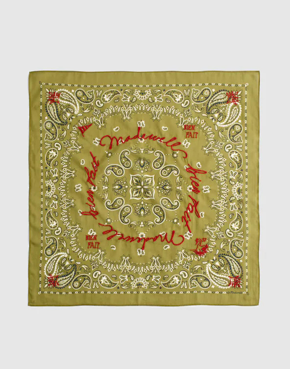 Embroidered Cotton Bandana | Madewell