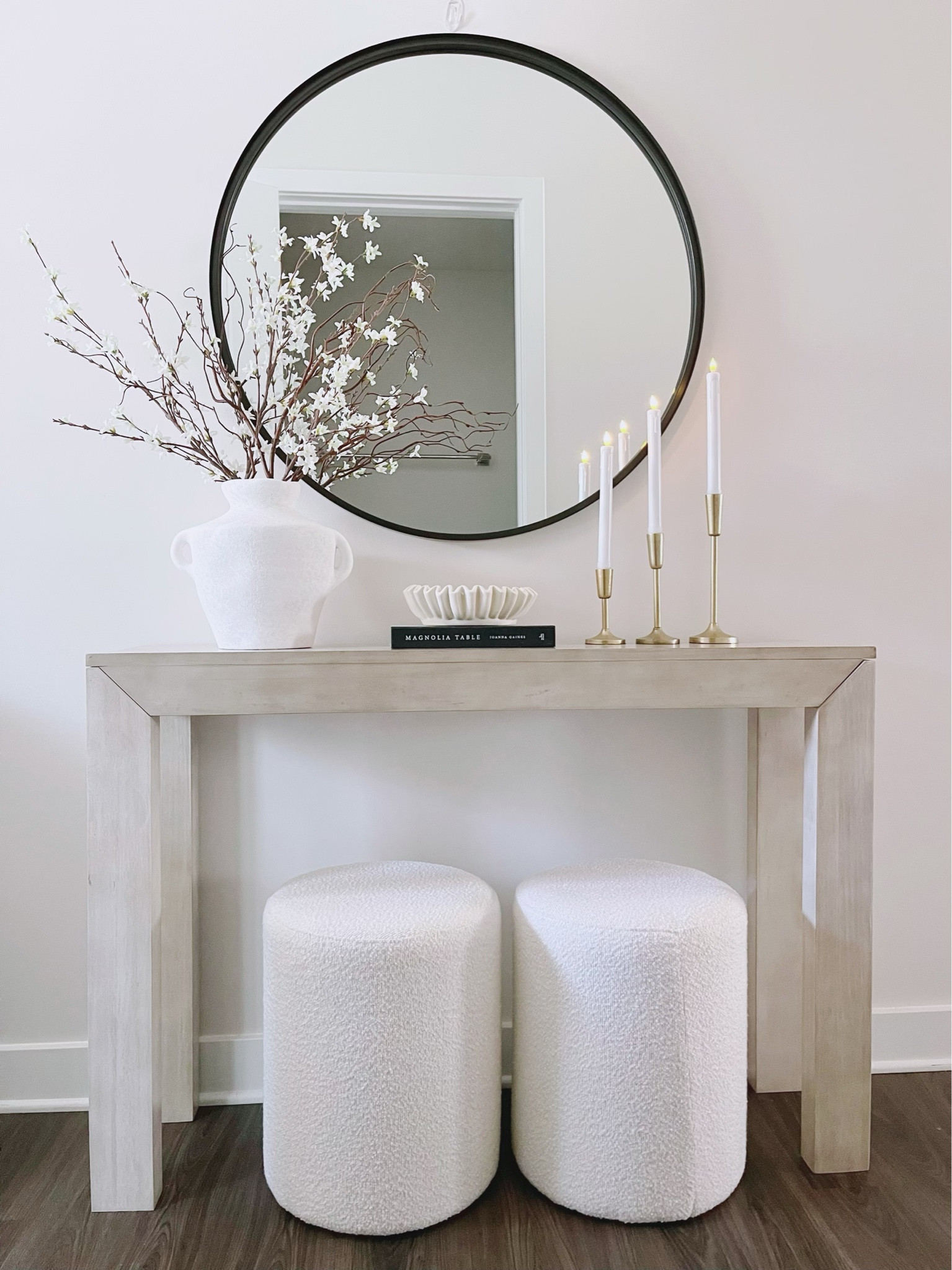 Neutral console table decor for spring 2024

Wabi wabi console table styling 

#LTKSeasonal #LTKSpringSale #LTKhome