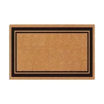 Ottomanson Coir Welcome Mat, Non-Slip Outdoor Doormat, Weather-Resistant, 17" x 30" | Walmart (US)