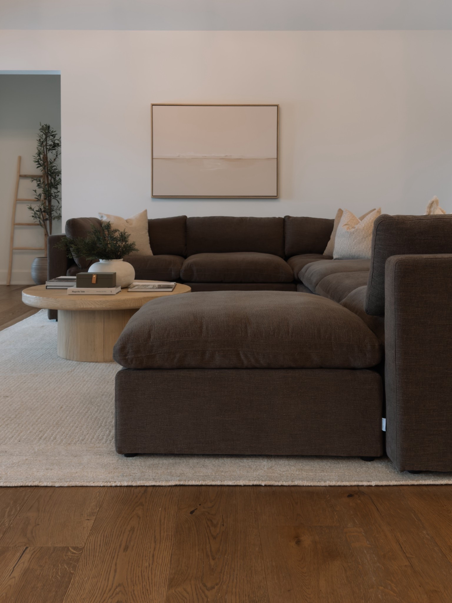 Living room views 🤎 loving the depth the brown brings to this space 

#LTKHome #LTKSaleAlert