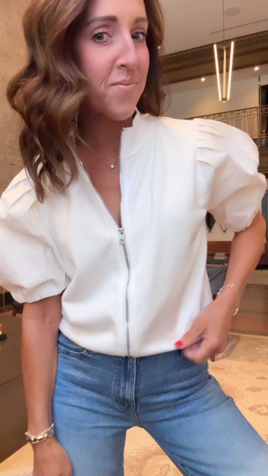 Zippered sweatshirt. Casual Friday. Outfit of the day. What I’m wearing. 
Sweatshirt S. Jeans TTS, 25.

#LTKSeasonal #LTKootd #LTKOver40