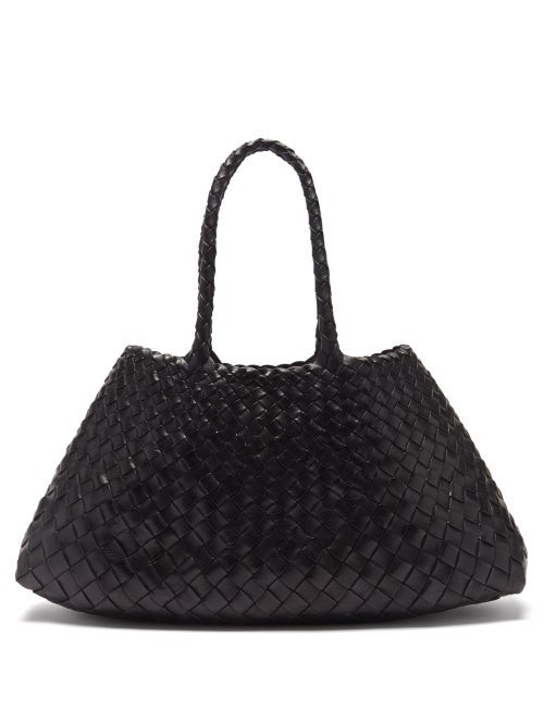 Dragon Diffusion - Santa Croce Woven-leather Basket Bag - Womens - Black | Matches (US)