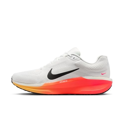 Nike Men's Winflo 11 Road Running Shoes, Summit White/Black-Bright Crimson, 8 | Amazon (US)
