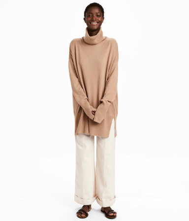 H&M Cashmere Turtleneck Sweater $129 | H&M (US)