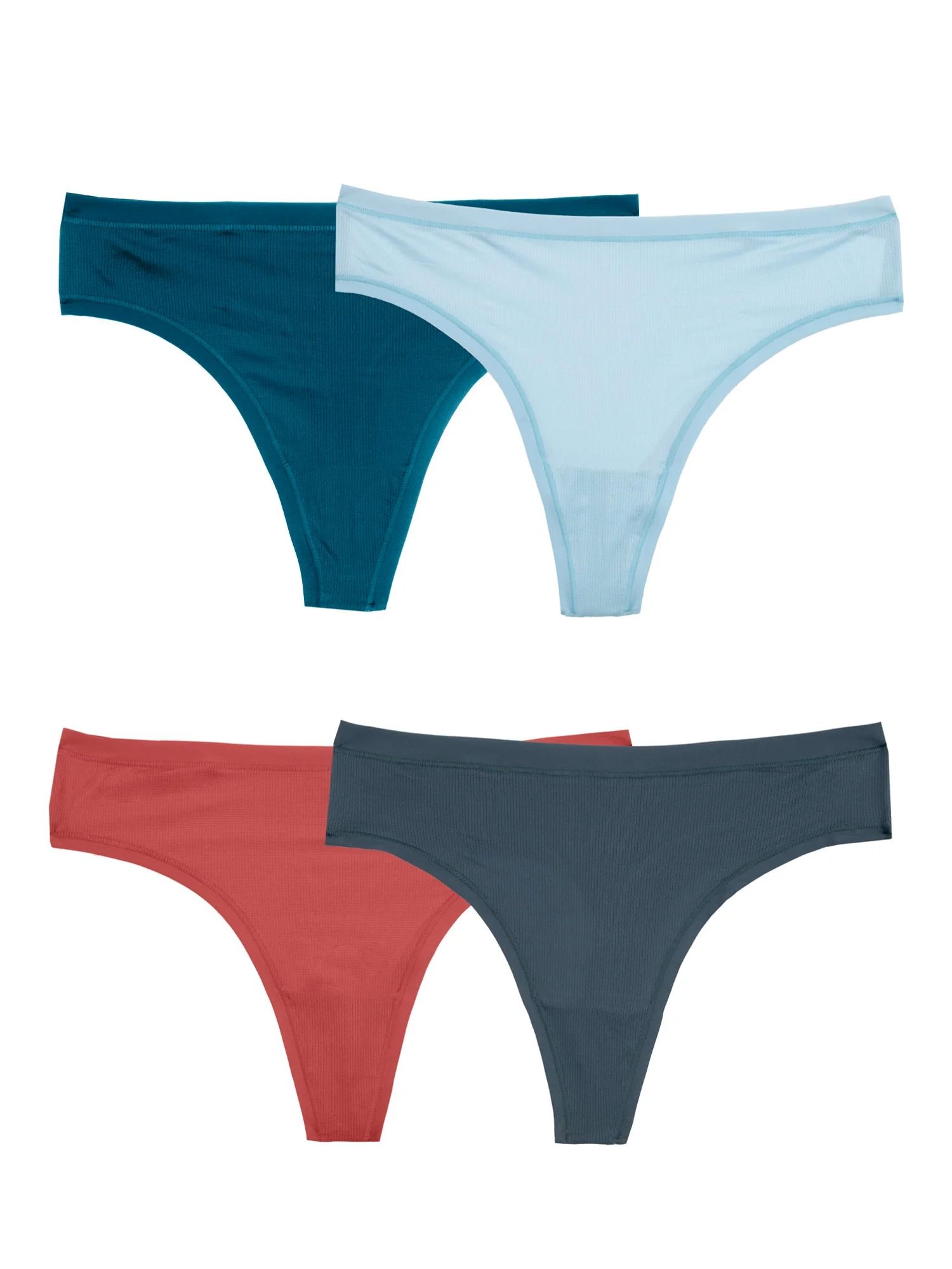 Fruit of the Loom Women's Getaway Collection, Cooling Mesh Thong Underwear, 4 Pack | Walmart (US)