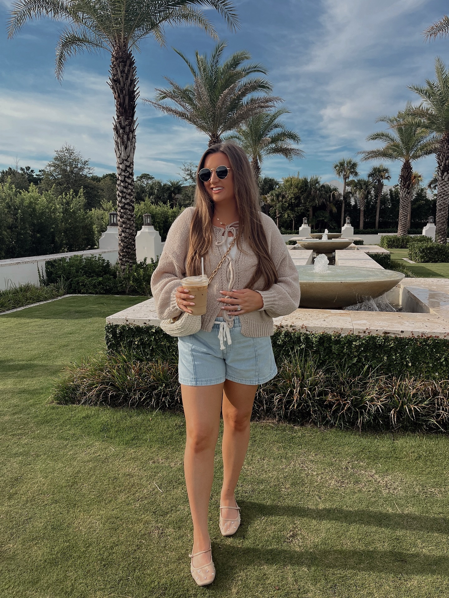 a little bit of summer & a little bit of fall 🍂 styling the bump for all seasons has been so fun (btw mamas these target shorts are SO cute & bump friendly) outfit details are on my ShopMy or say outfit for the 🔗’s 

bump friendly outfit | bump fall style | pregnancy style outfit idea | fall outfit ideas 
#targetfinds #bumpstyle #falloutfitideas #fallbumpstyle #30a #falloutfitinspo