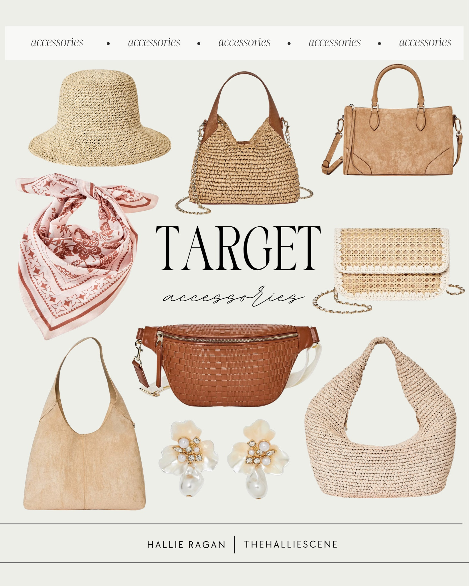 Target // spring // summer // spring break // accessories // rattan // purse // hat // scarf // earrings 

#LTKTravel #LTKSeasonal #LTKgrwm