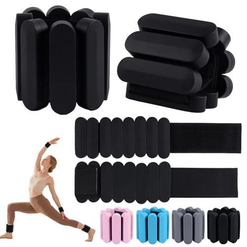 Wrist Weights – Adjustable Ankle Wrist Weights for Women & Men – Set of Weighted Bangles 2 lbs (1 lb Each) | Arm and Leg Weights for Pilates, Yoga, Running & Walking | Amazon (US)