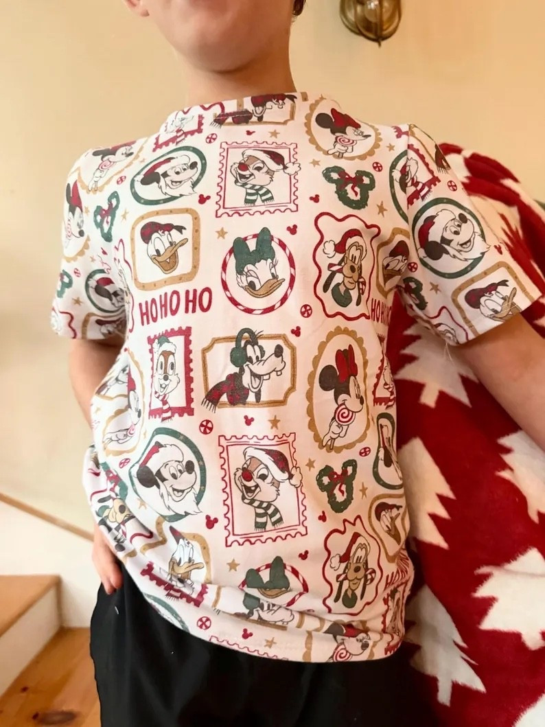 Kids Christmas T-Shirt: Vintage Mickey Design - Handcrafted Cotton Blend

#LTKSeasonal #LTKKids #LTKTravel