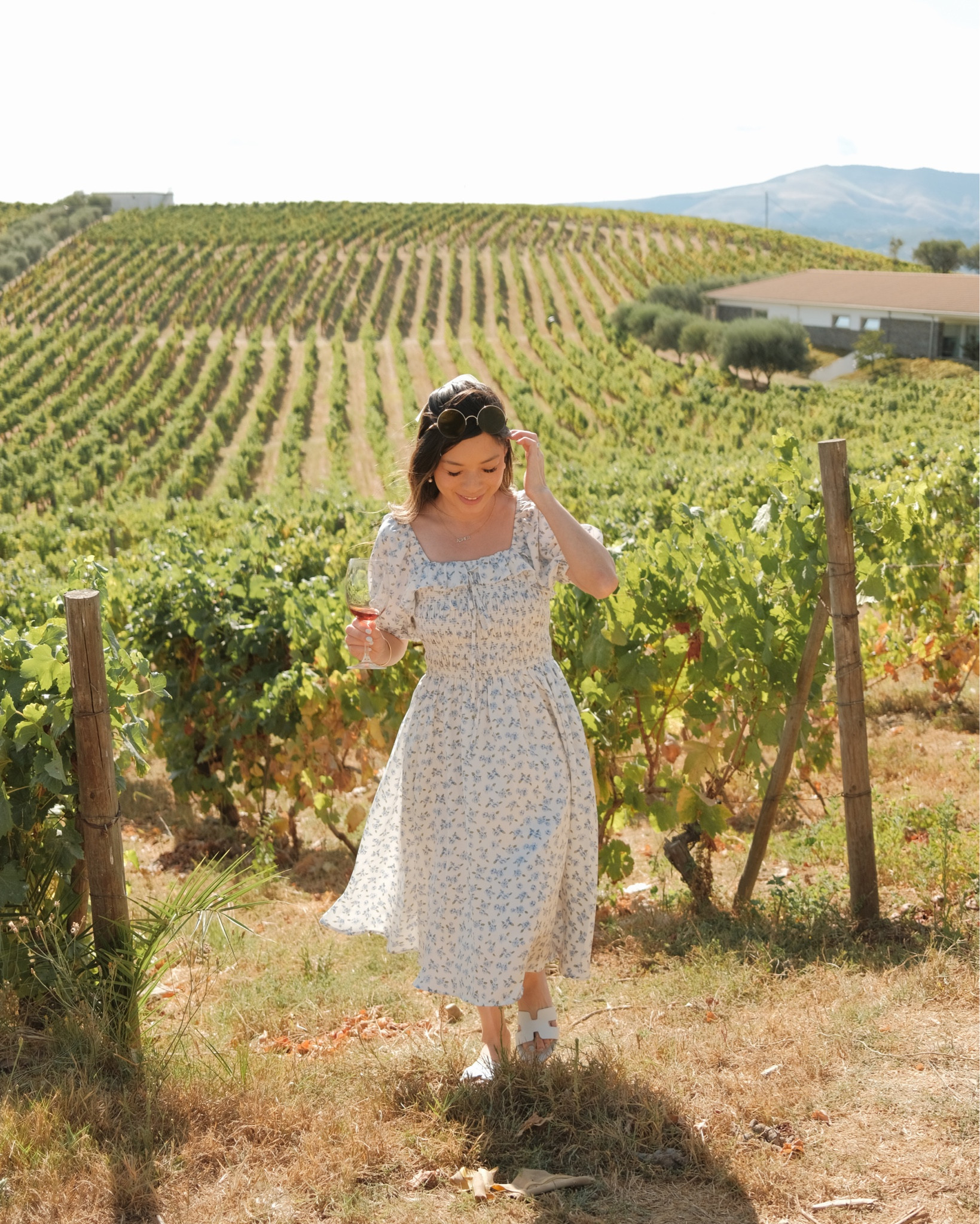 Blue floral dress 

#LTKsalealert #LTKtravel #LTKstyletip