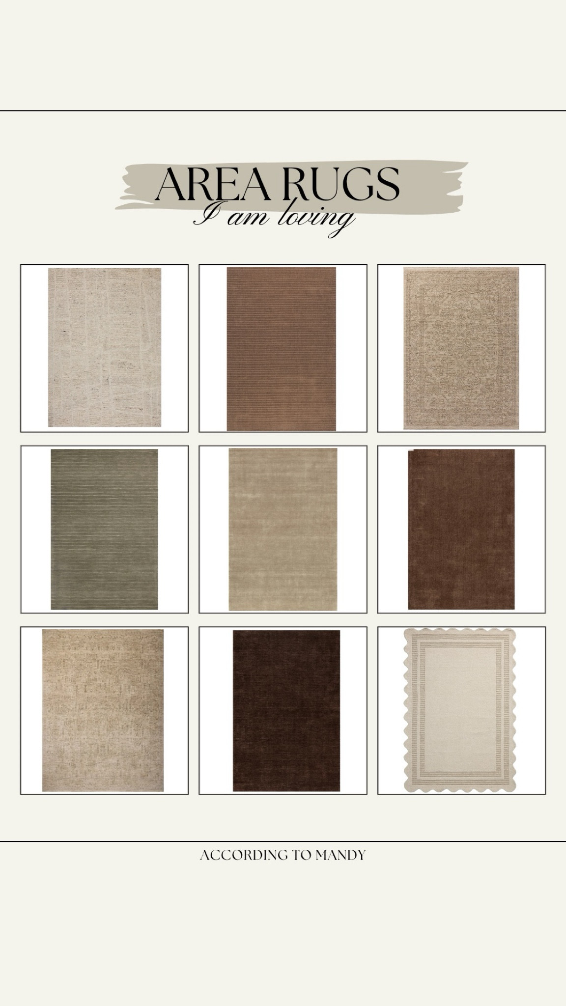 Area Rugs I am loving!

rugs, neutral rugs, warm rugs, wool rugs, rugs usa, wayfair rugs, loloi rug 

#LTKStyleTip #LTKHome