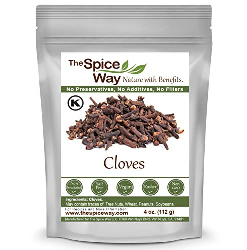 The Spice Way Cloves - whole (4 oz)| clove spice, for many savory dishes and even tea | Amazon (US)