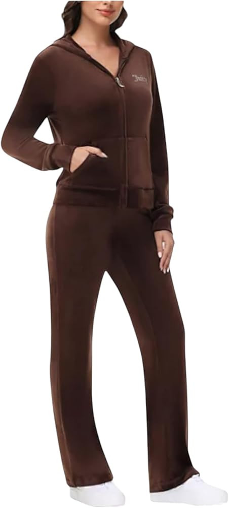 Juicy Couture Women's Bling Velour Hoodie | Amazon (US)
