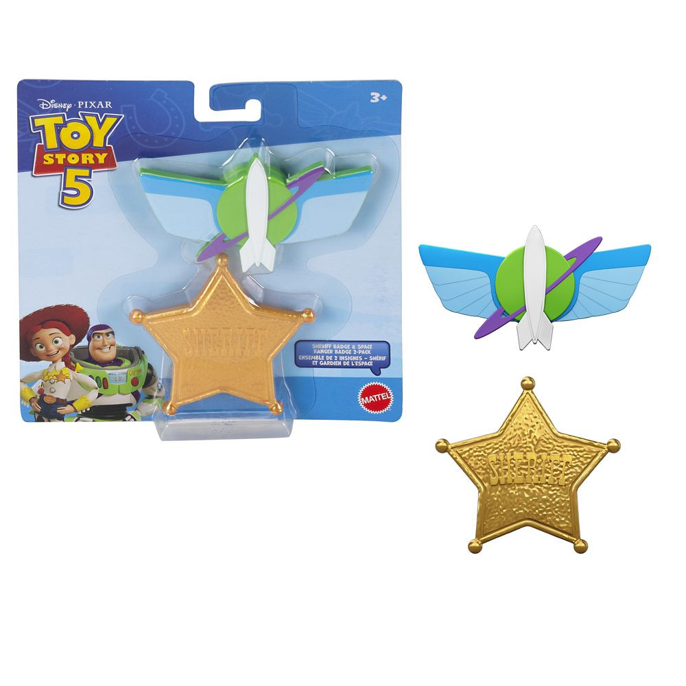 Toy Story 5 Sheriff and Space Ranger Badge Set by Mattel | Disney Store | Disney Store