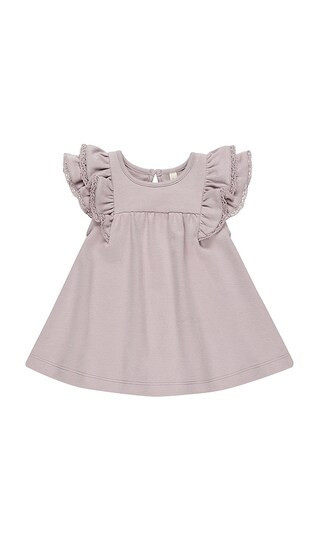QUINCY MAE Kids Flutter Dress in Lavender. - size 18-24M | Revolve Clothing (Global)
