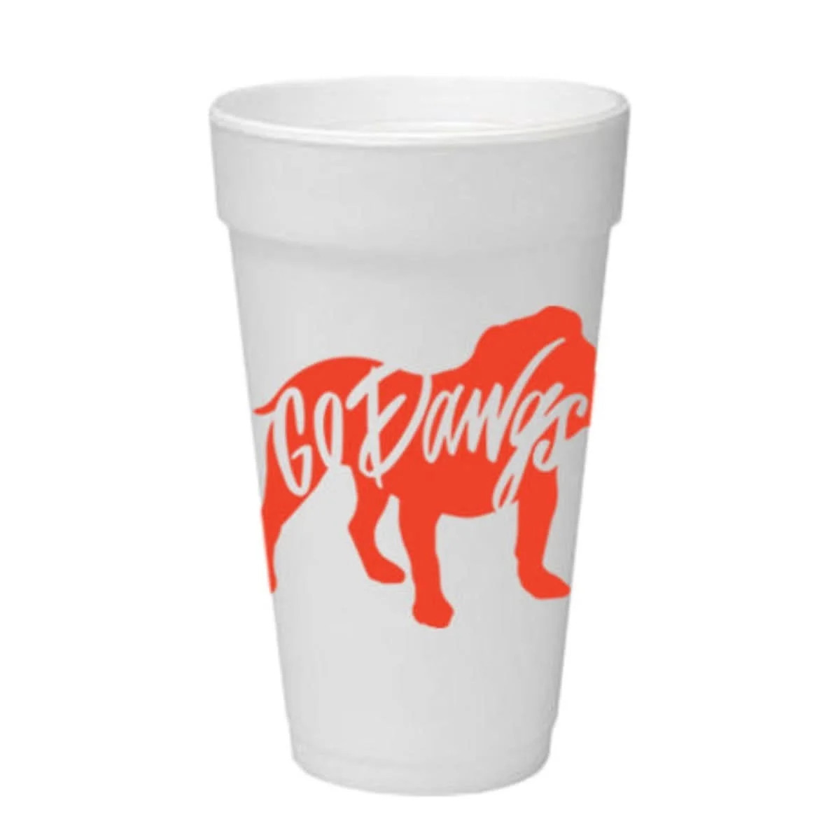 Go Dawgs Foam Cups | Emily McCarthy