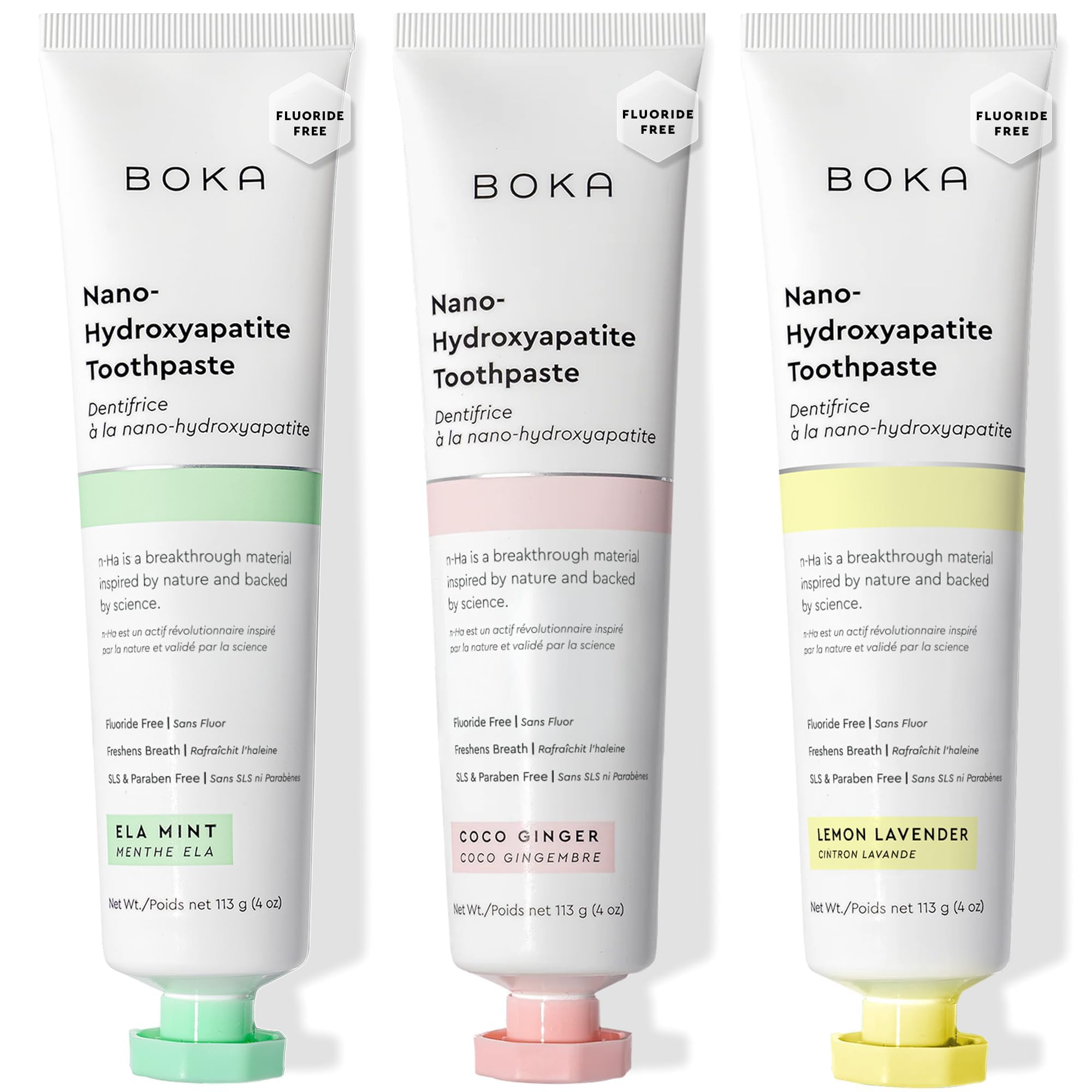 Boka Fluoride Free Toothpaste, Nano Hydroxyapatite Toothpaste, Appropriate for Sensitive Teeth - ... | Amazon (US)