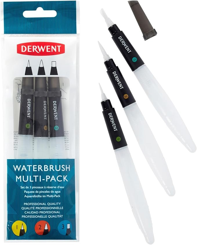 Derwent Art Supplies, Waterbrush, 3 Pack (2301975) | Amazon (US)