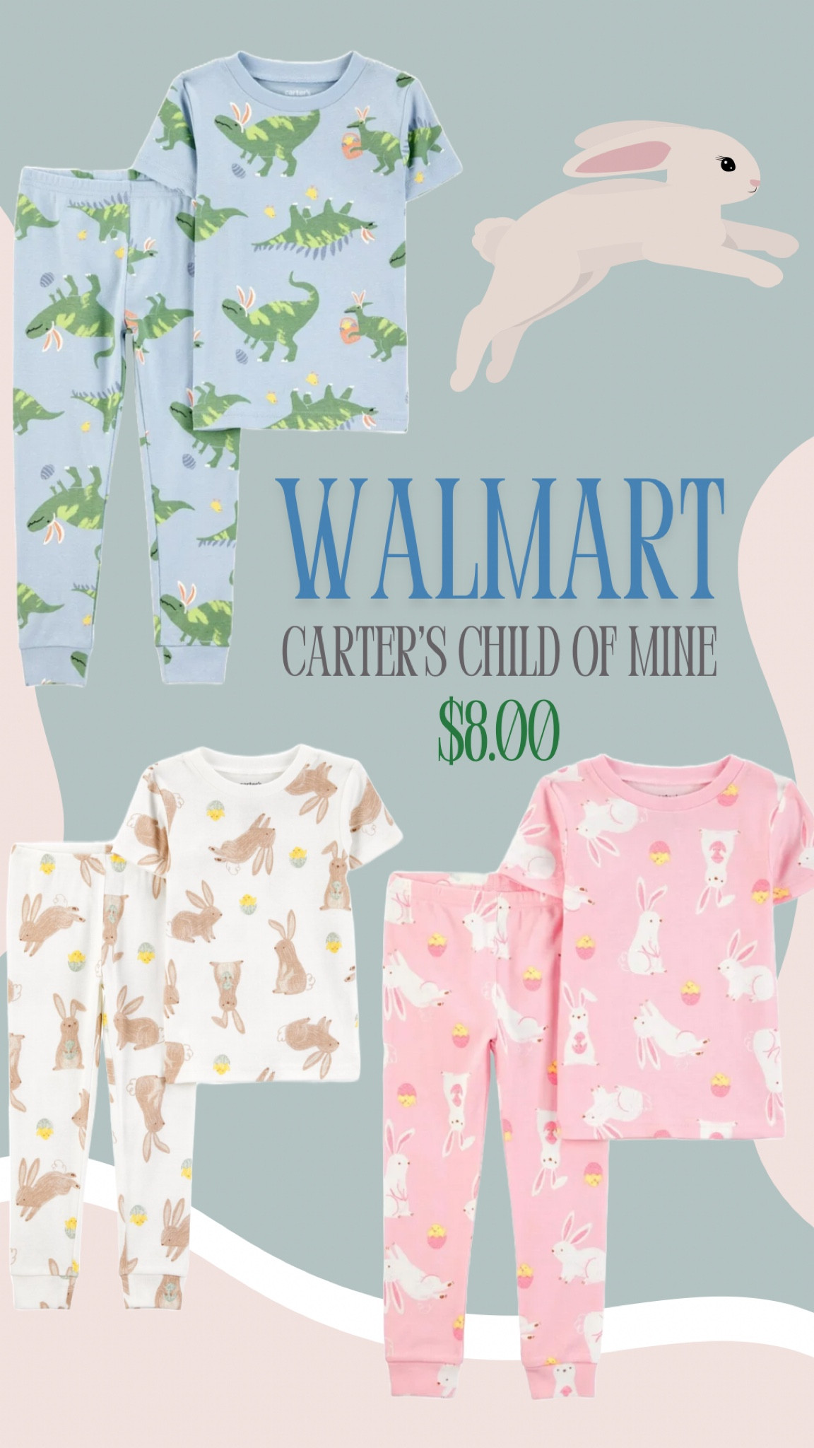 Easter Pj’s! Walmart had the cutest Carter’s Easter pj’s for toddlers and kids! You can’t beat this price! $8.00!


#LTKSeasonal #LTKFamily #LTKKids