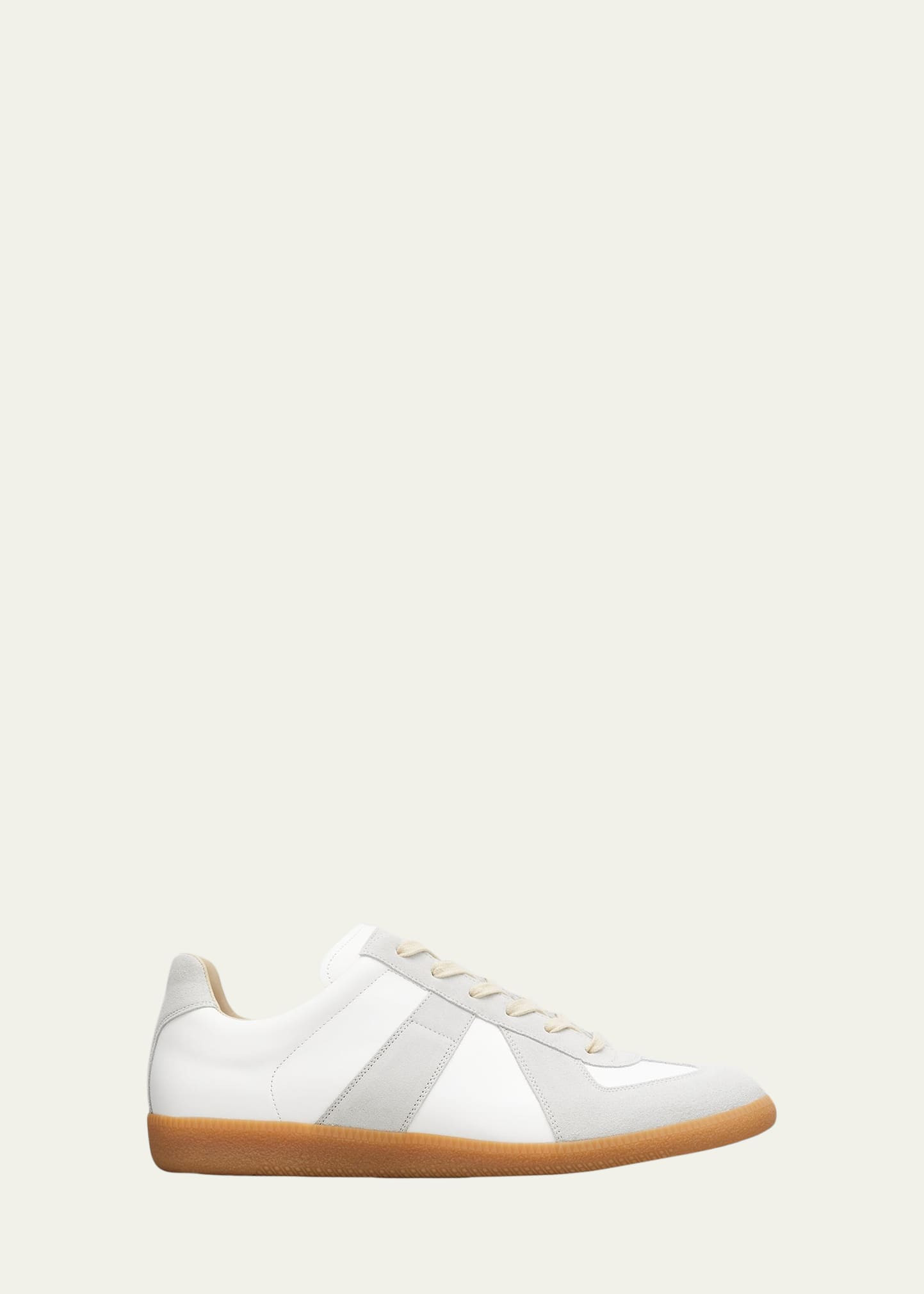 Maison Margiela Men's Replica Leather Low-Top Sneakers | Bergdorf Goodman