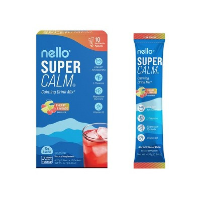 Nello Supercalm Multivitamin Powder - Cherry Limeade - 10ct | Target
