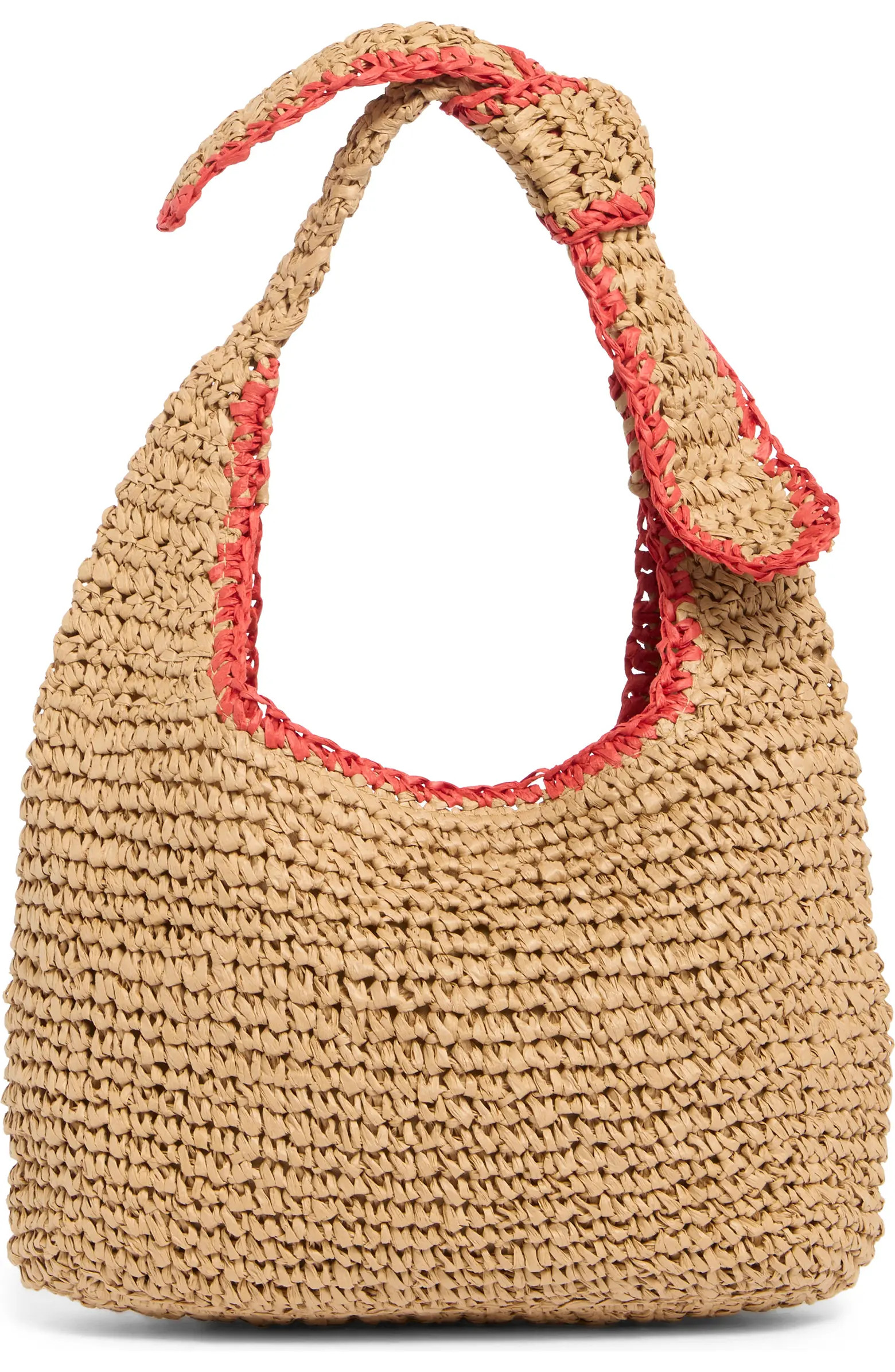 URBAN EXPRESSIONS HANDBAGS Woven Straw Knotted Strap Shoulder Bag | Nordstromrack | Nordstrom Rack