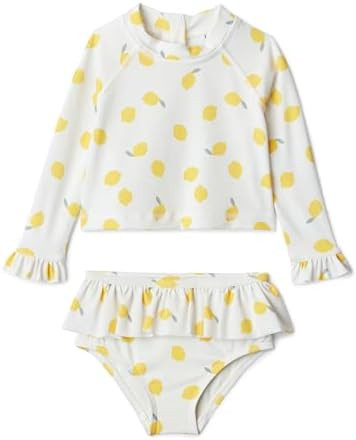 Amazon Essentials x Sofia Grainge Toddlers and Baby Girls' Two-Piece Long Sleeve Rashguard Set, M... | Amazon (US)