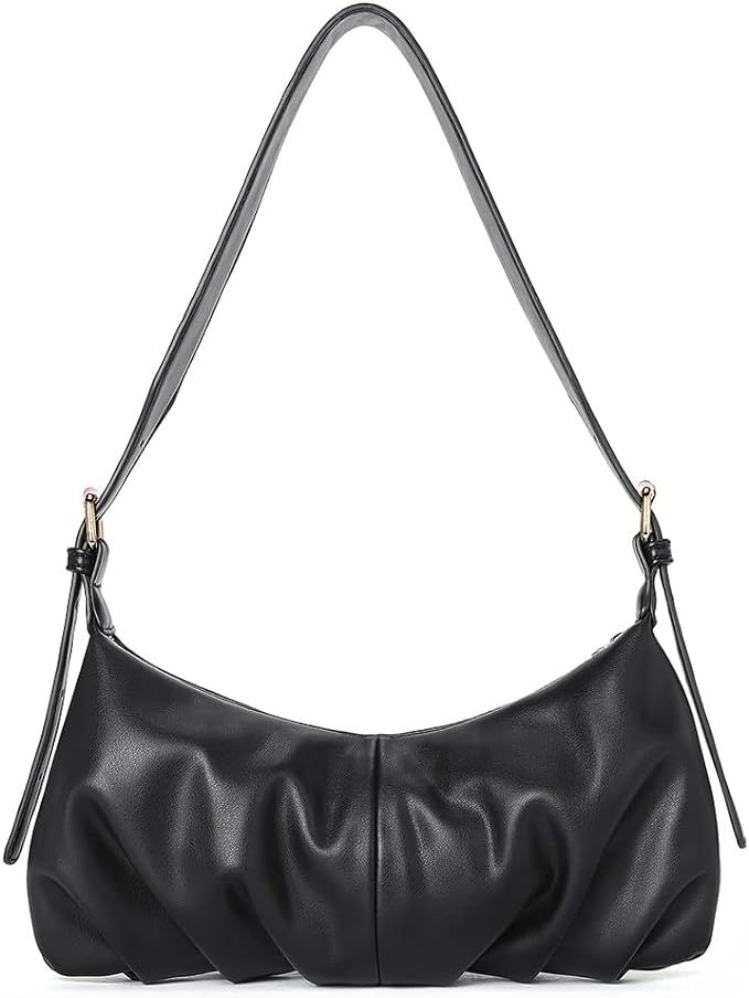 CLUCI Shoulder Bag,Purses for Women Dumpling Small Hobo Bags Vegan Leather Ladies Clutch with Adj... | Amazon (US)