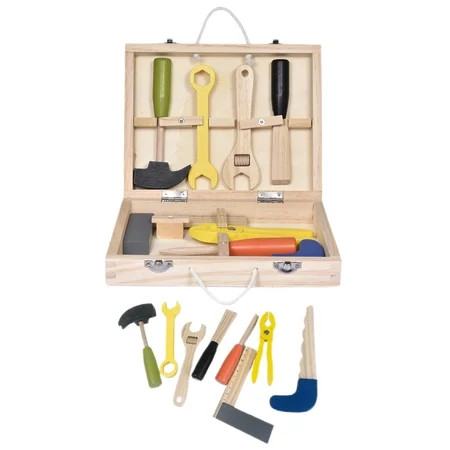 TAONMEISU Wooden Toolbox Kids | Wood Pretend Play Tools | Wooden Montessori Toy For Toddlers Childre | Walmart (US)