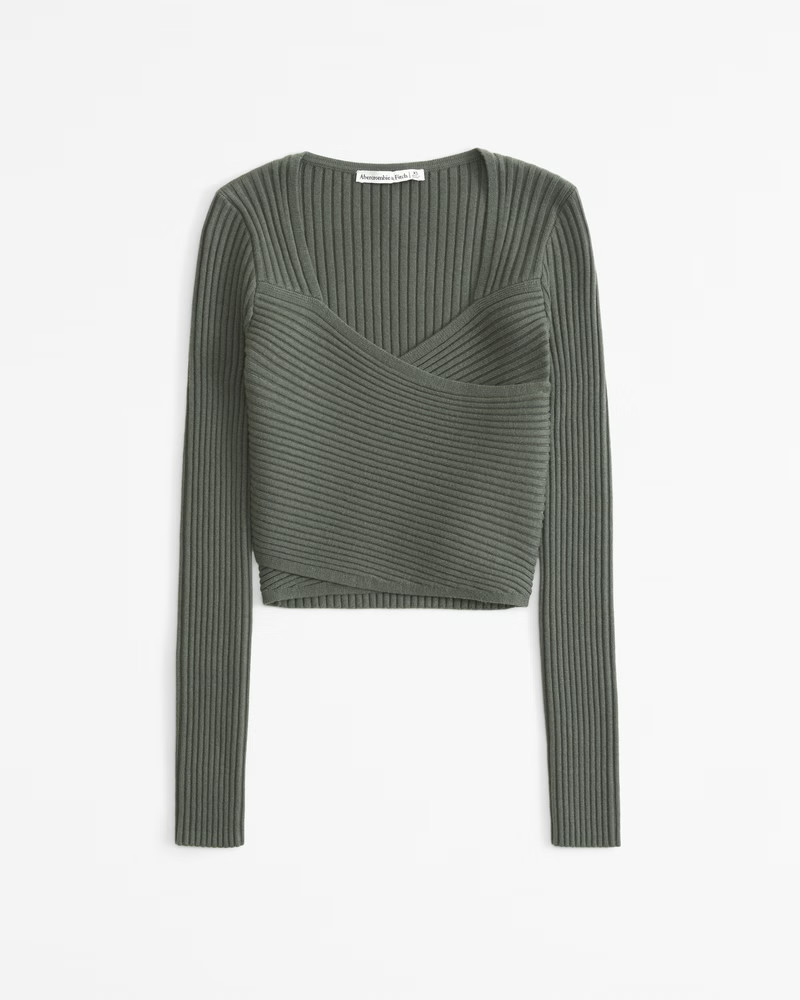 Women's LuxeLoft Slim Wrap Sweater | Women's Tops | Abercrombie.com | Abercrombie & Fitch (US)