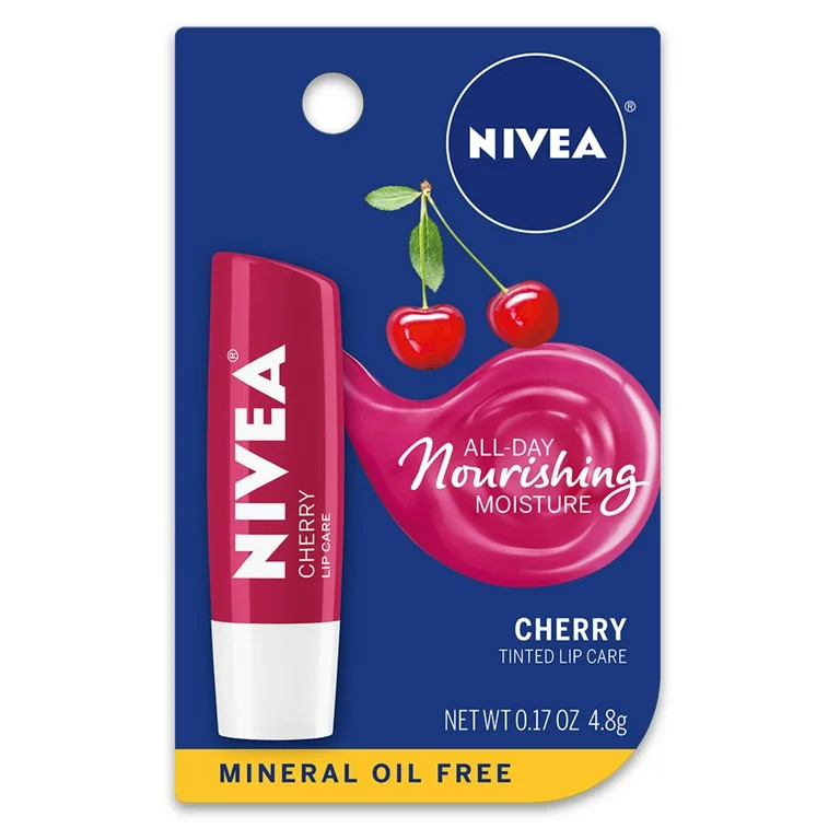 NIVEA Cherry Lip Care 0.17 oz. Carded Pack | Walmart (US)
