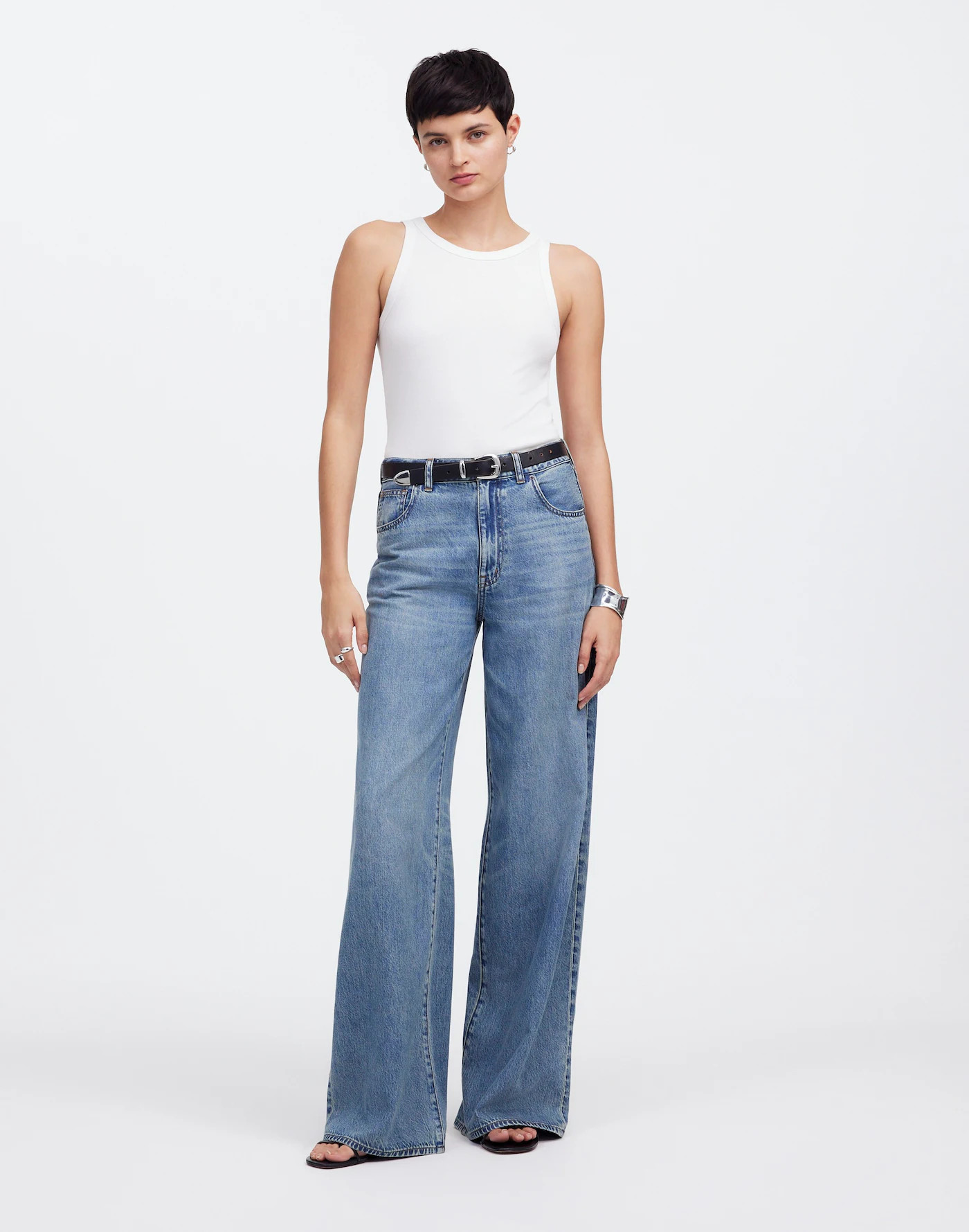 (Re)generative Cotton Essential High-Neck Tank | Madewell | Madewell