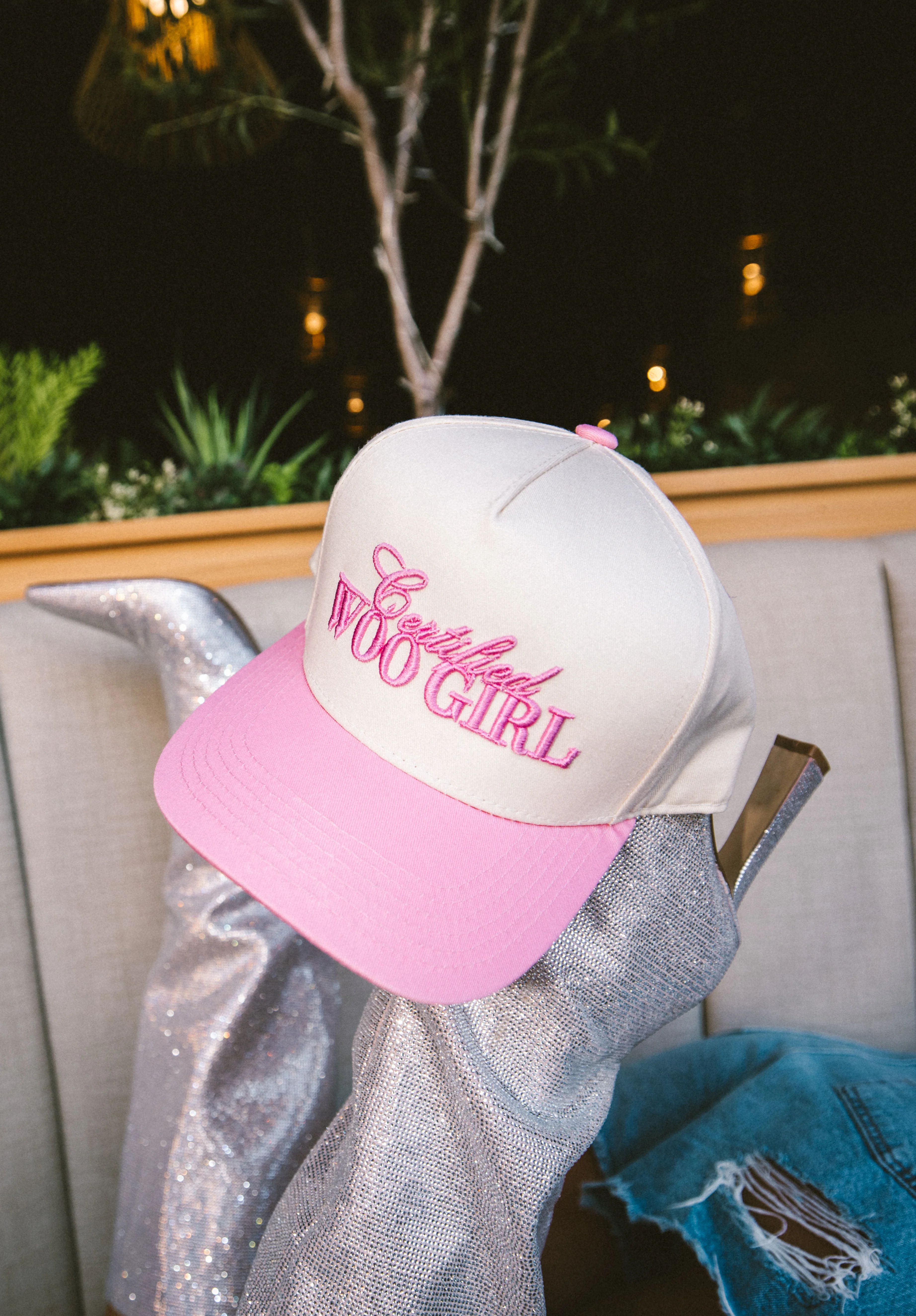 Certified Woo Girl - Pink Vintage Trucker Hat - PREORDER | KenzKustomz
