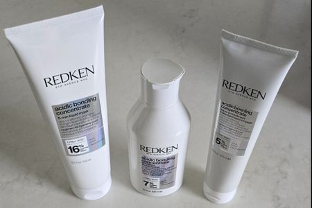 I'm so excited to try out the acidic bonding concentrate line of hair care products from Redken. Use code BUNDLE10 for 10% off select bundles.Hair care, acidic bonding concentrate, hair treatment products, redken hair products, beauty products, hair repair

#LTKbeauty #LTKfindsunder100 #LTKstyletip