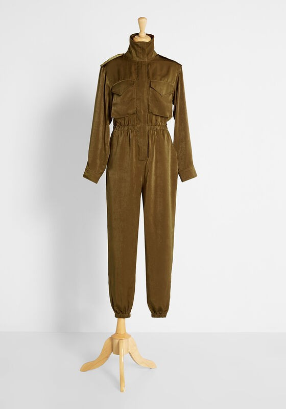 Influencer of Fine Utility Jumpsuit in 2X - Long Sleeve Skinny | Modcloth